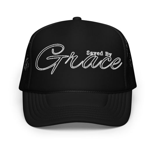 Saved By Grace Foam trucker hat