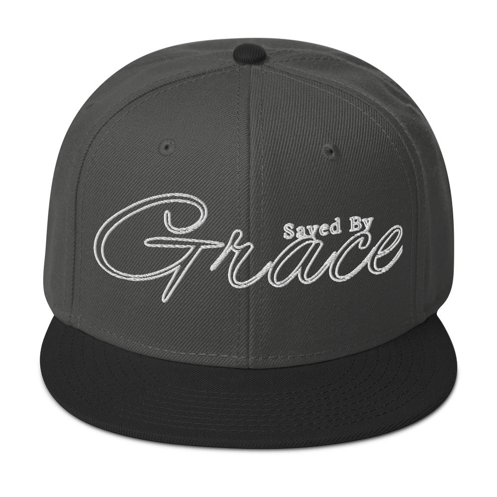 Saved By Grace Snapback Hat