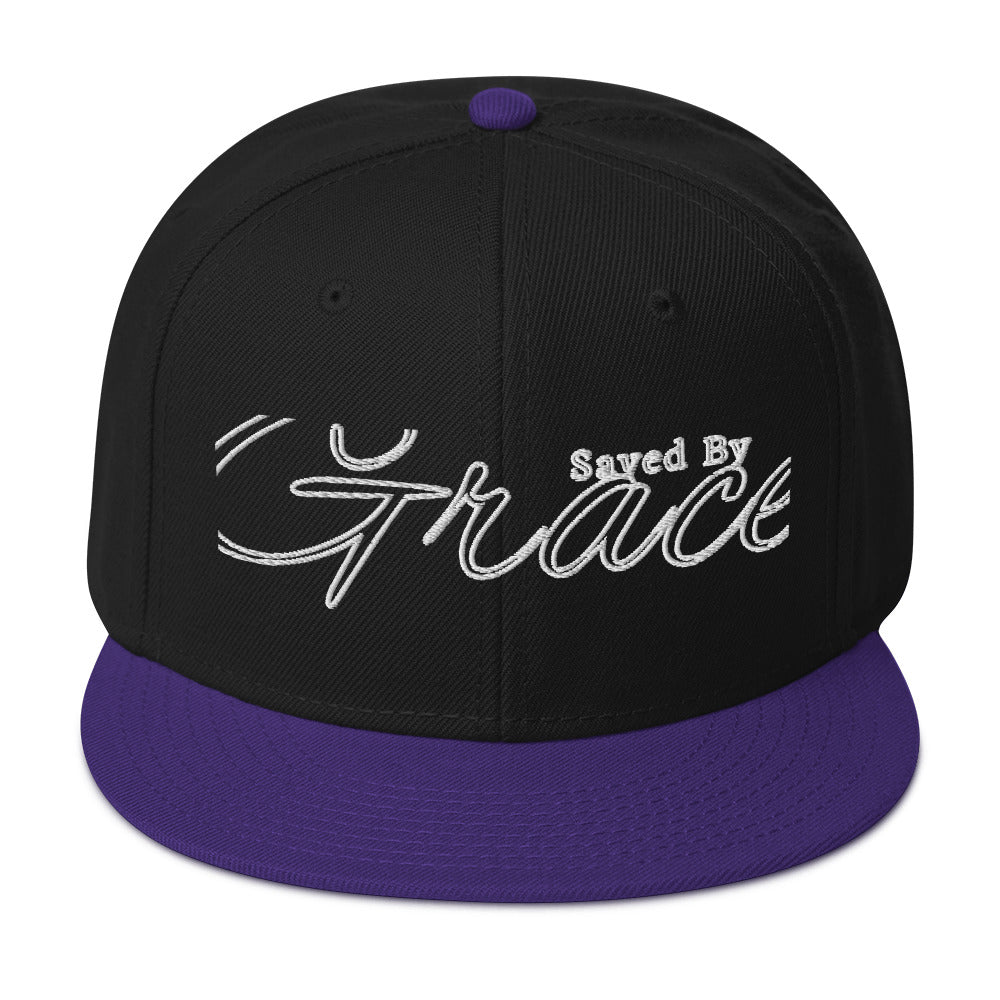 Saved By Grace Snapback Hat