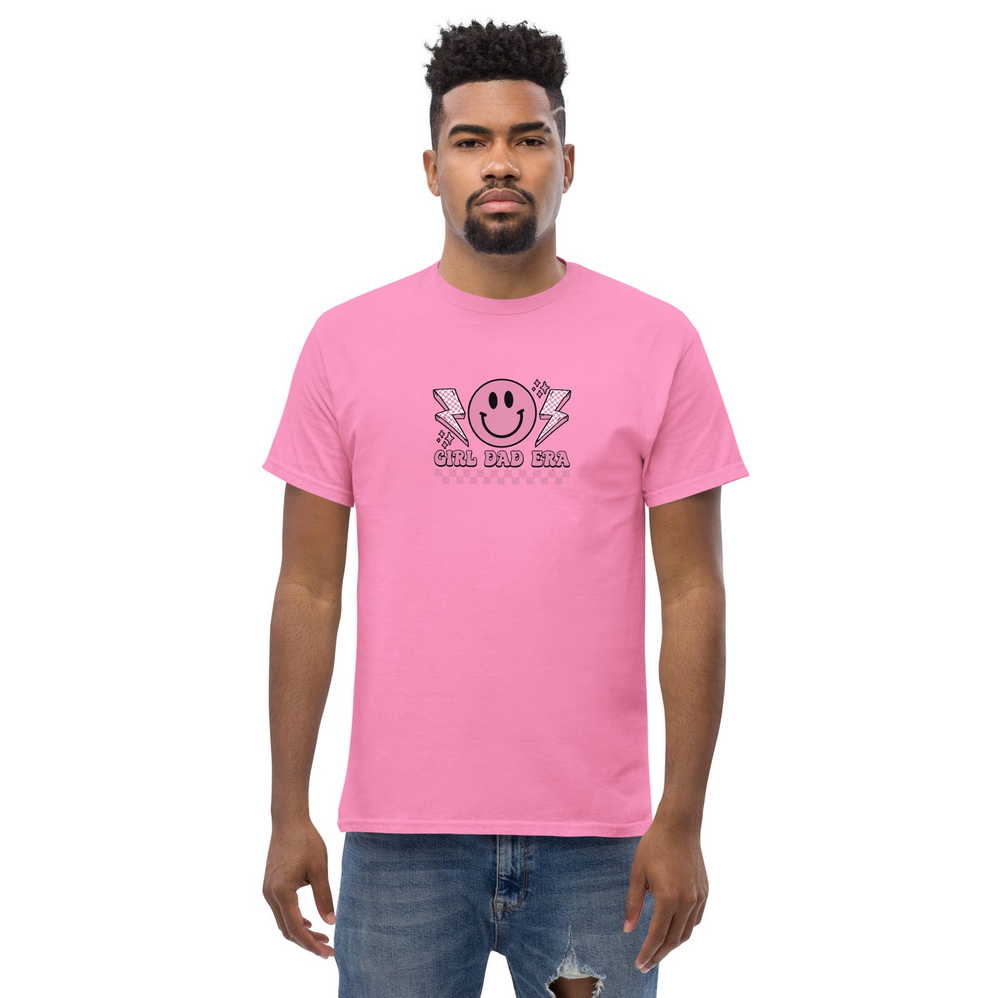 Girl Dad Era Unisex Classic Tee (Pink)