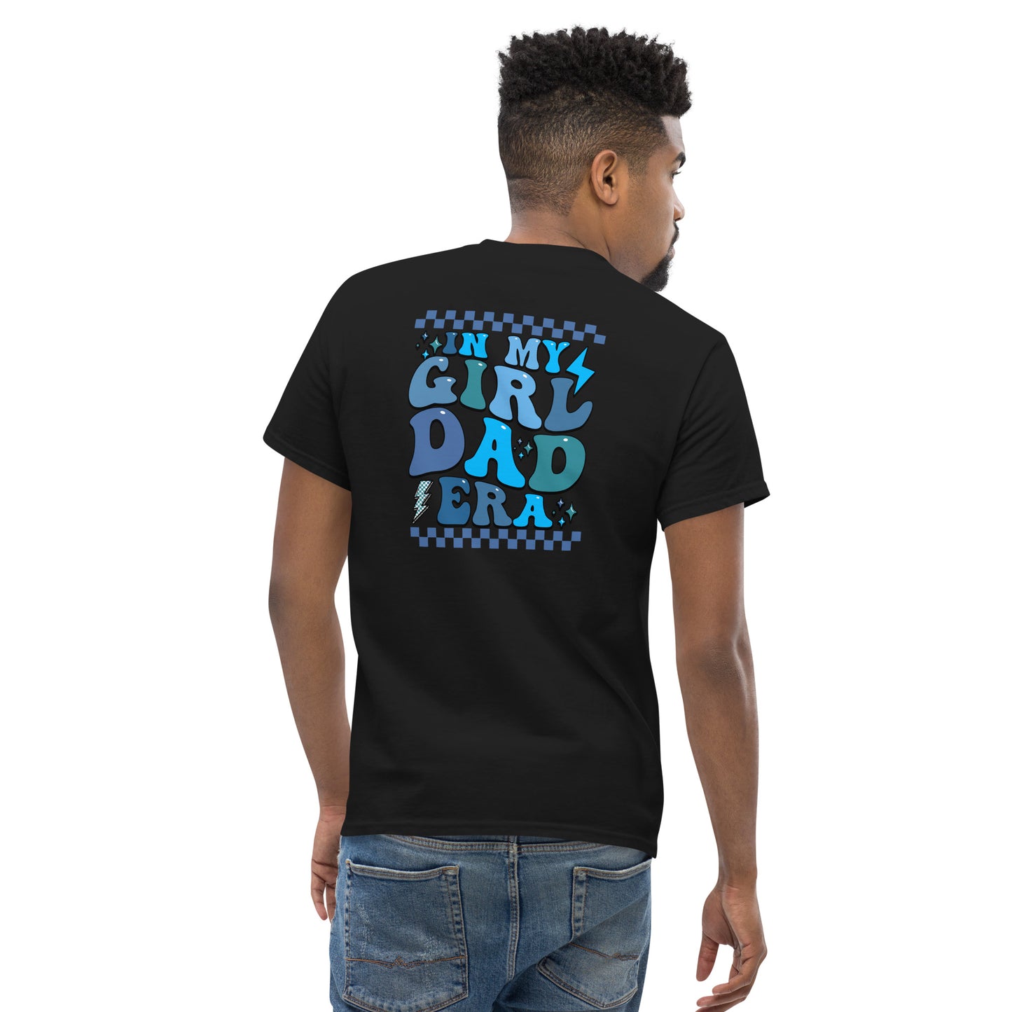 Girl Dad Era Unisex Classic Tee (Blue)