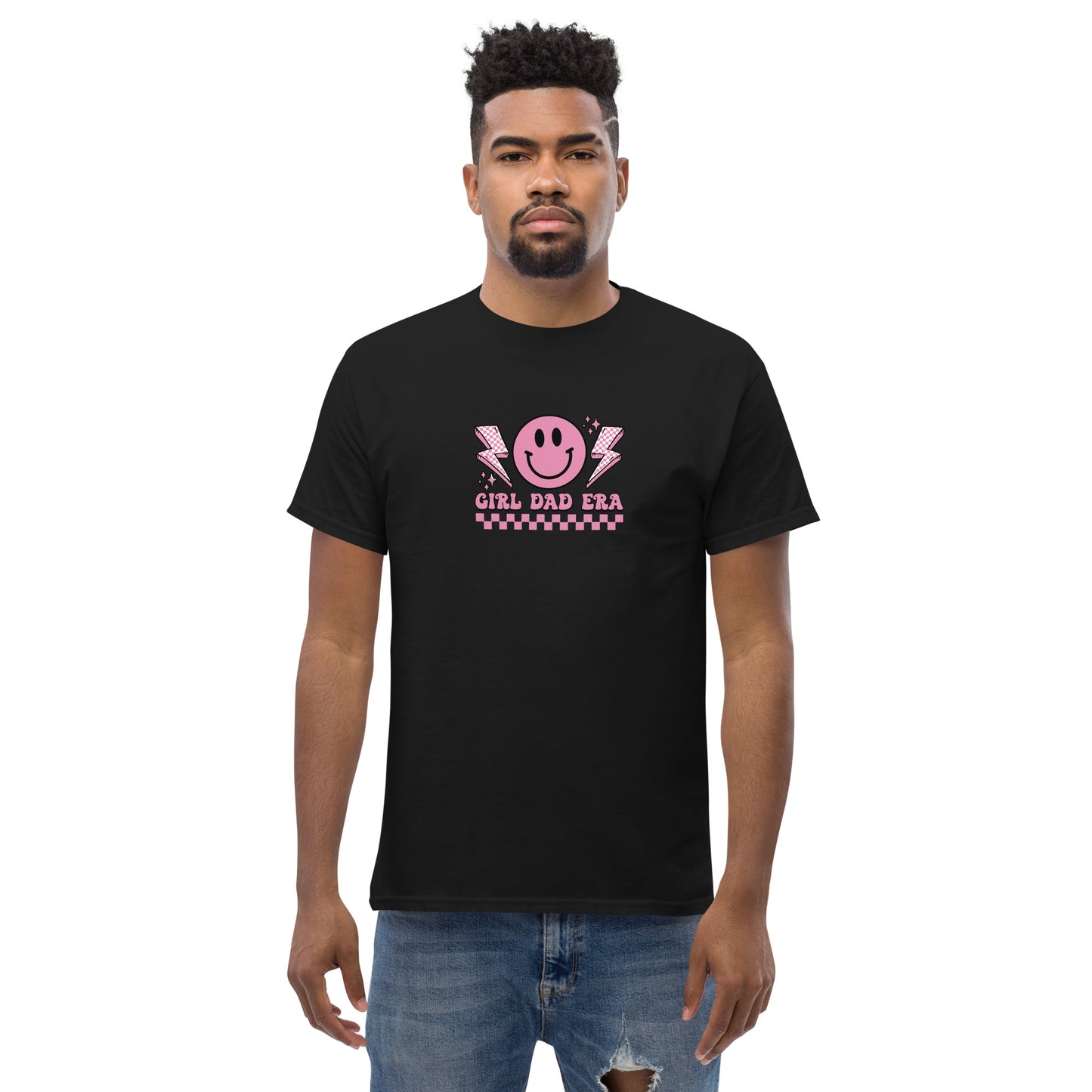 Girl Dad Era Unisex Classic Tee (Pink)