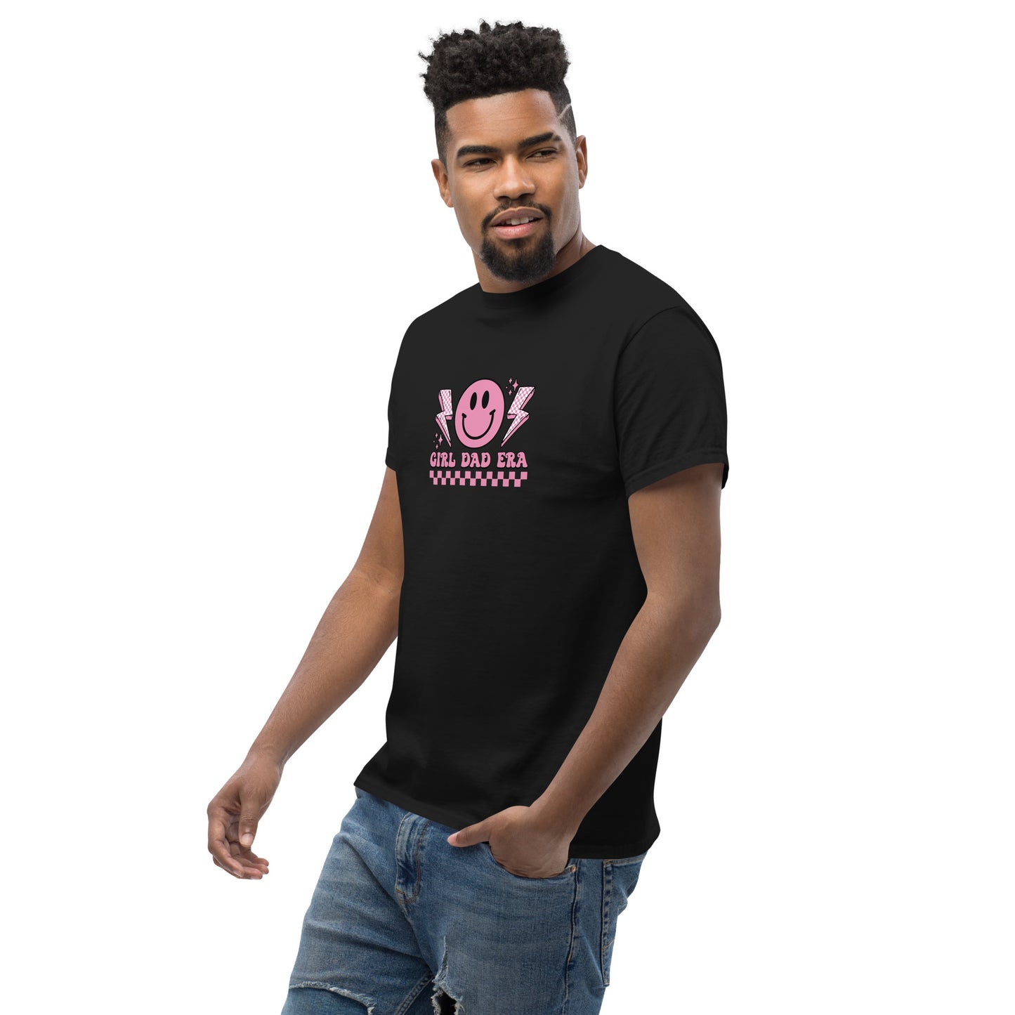 Girl Dad Era Unisex Classic Tee (Pink)