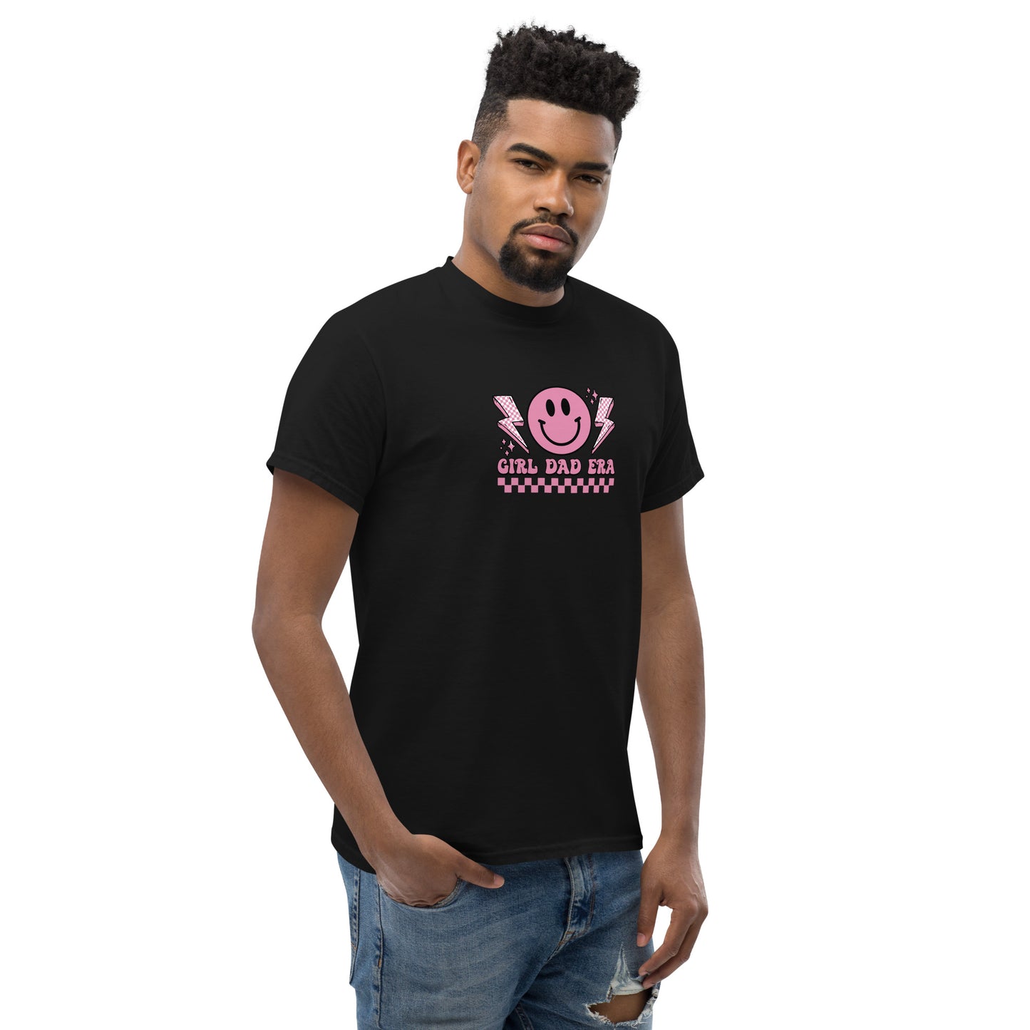 Girl Dad Era Unisex Classic Tee (Pink)