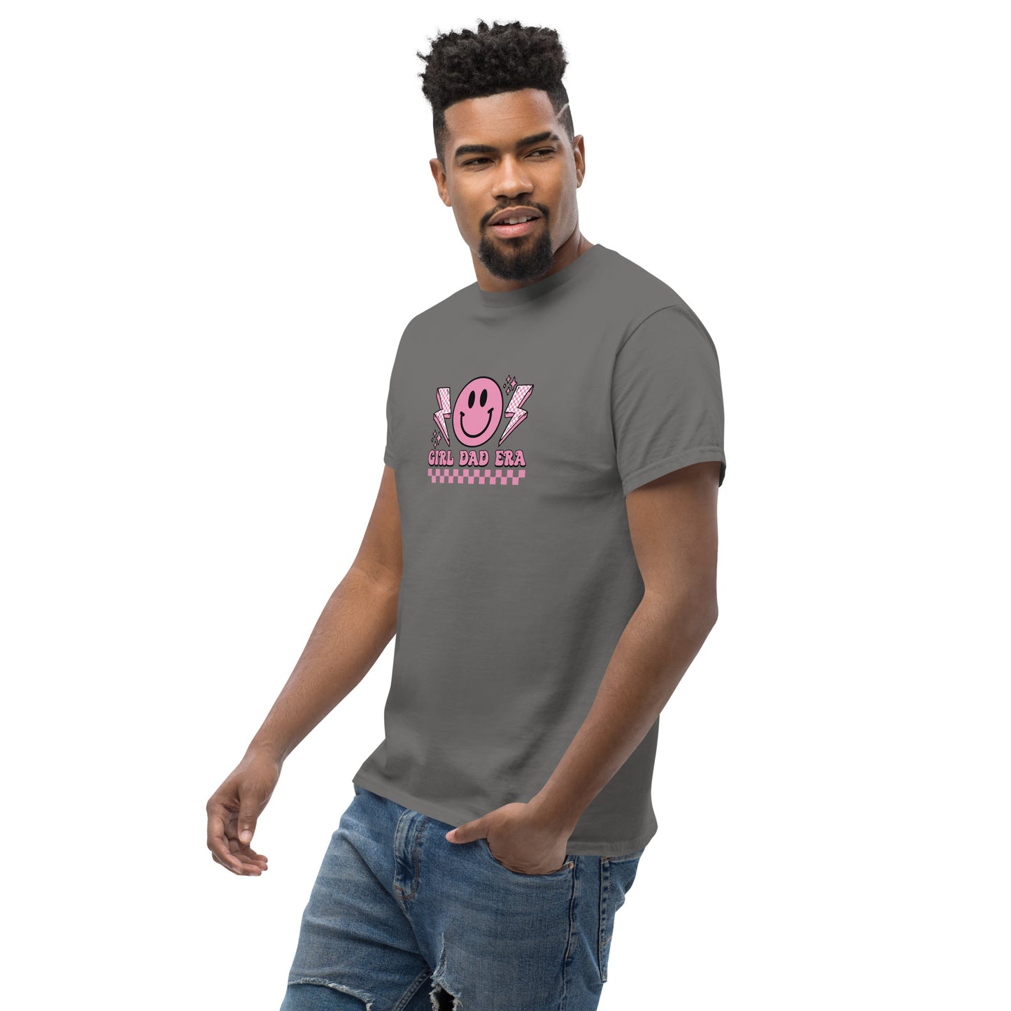 Girl Dad Era Unisex Classic Tee (Pink)