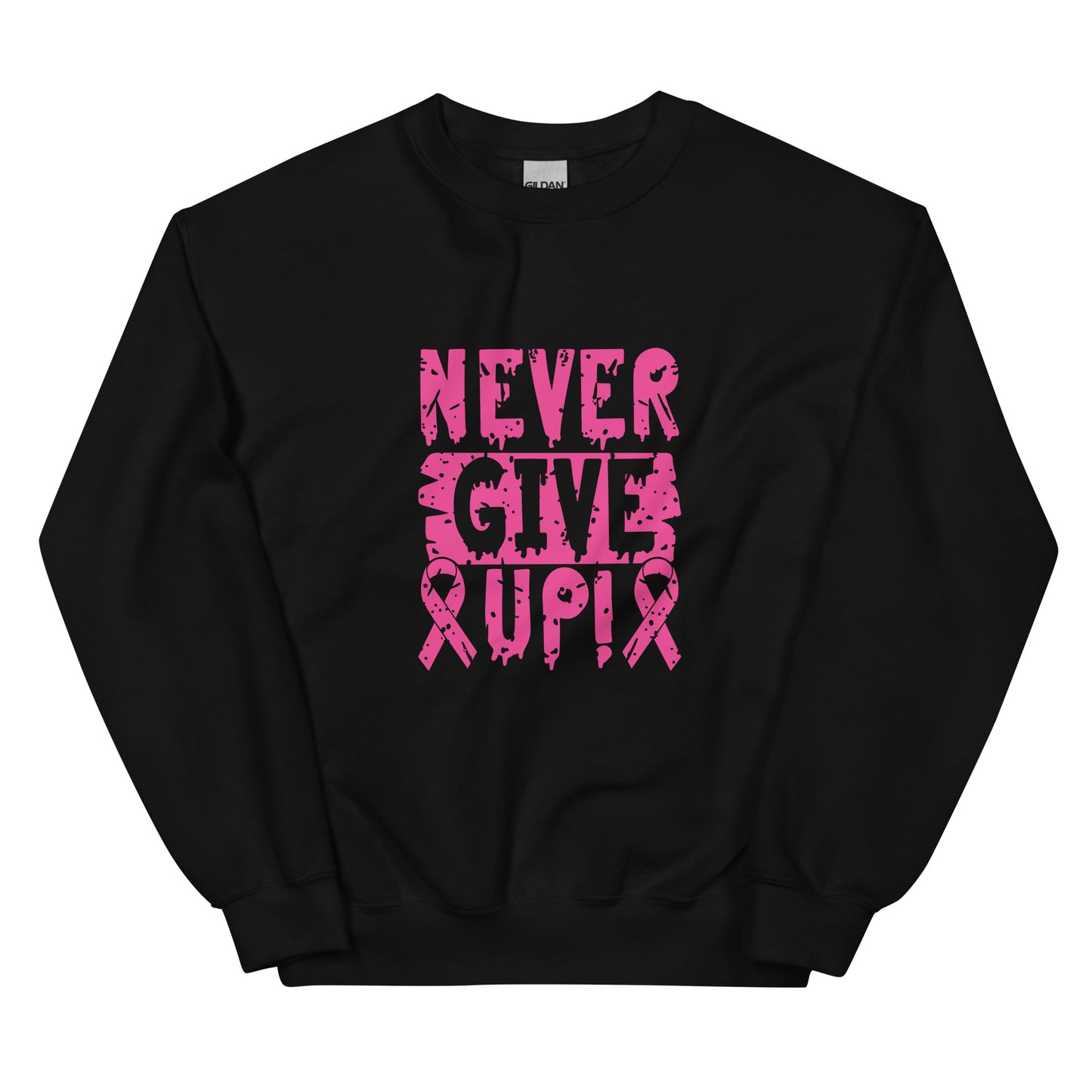 Never Give up Breast Cancer Awareness Unisex Sweatshirt