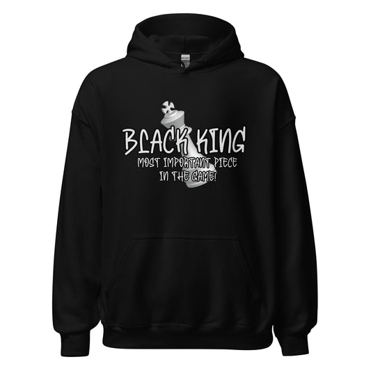 Black King Chess Piece Hoodie