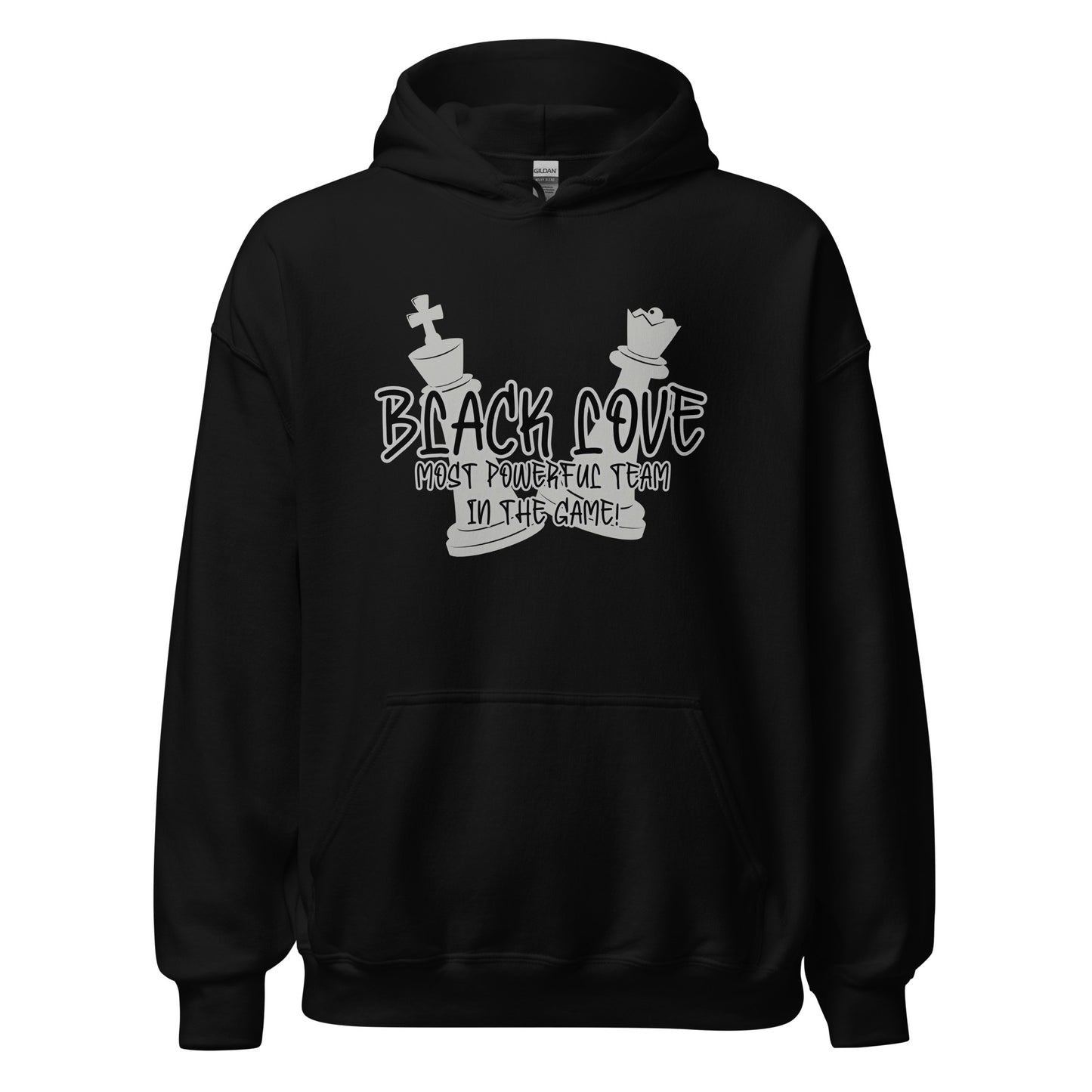 Black love Chess Piece Unisex Hoodie