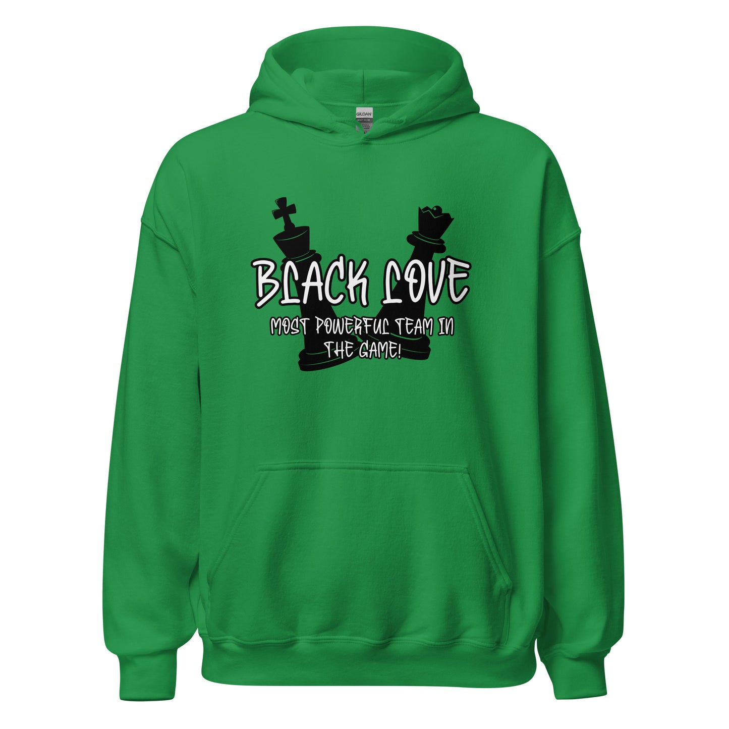 Black Love Chess Piece Unisex Hoodie