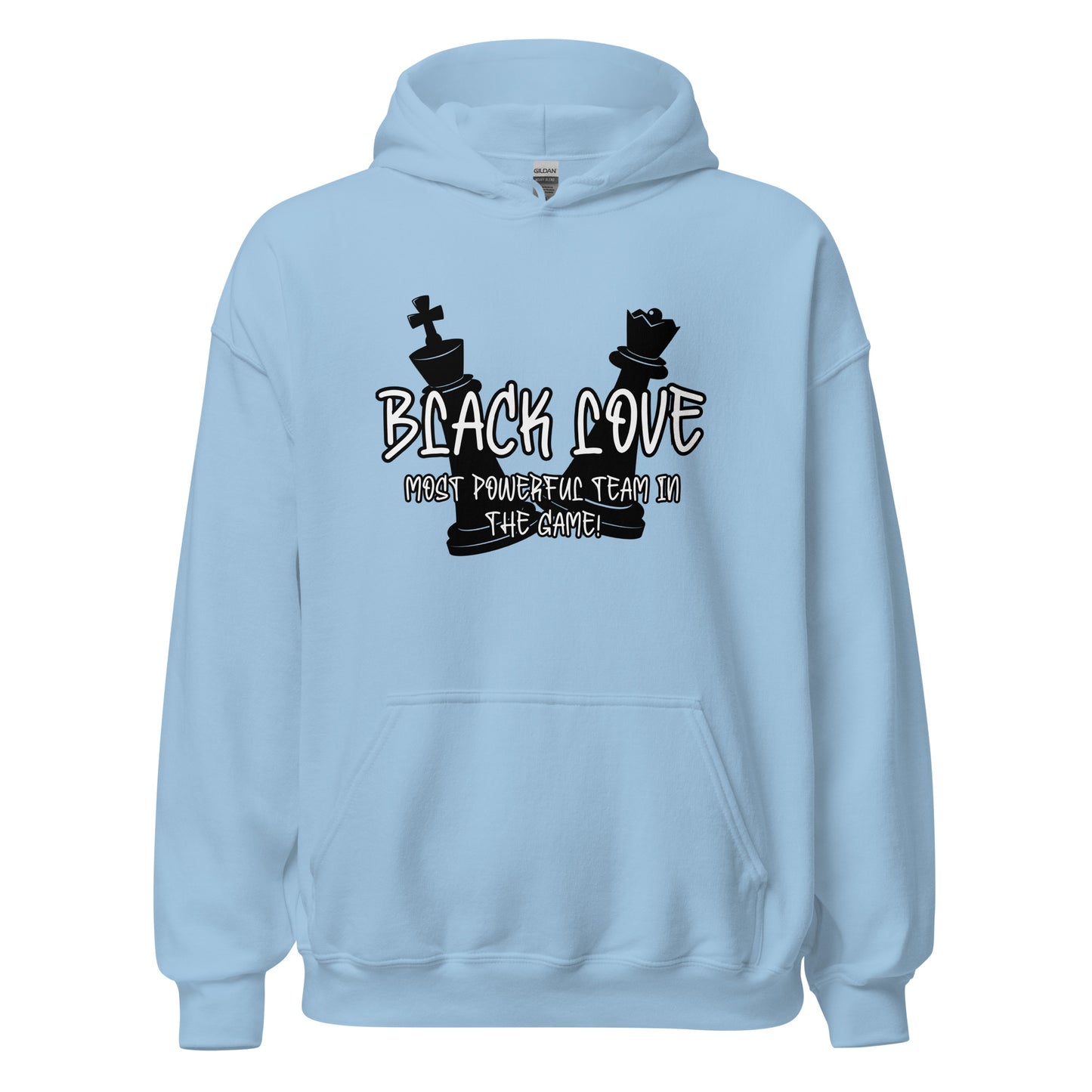 Black Love Chess Piece Unisex Hoodie