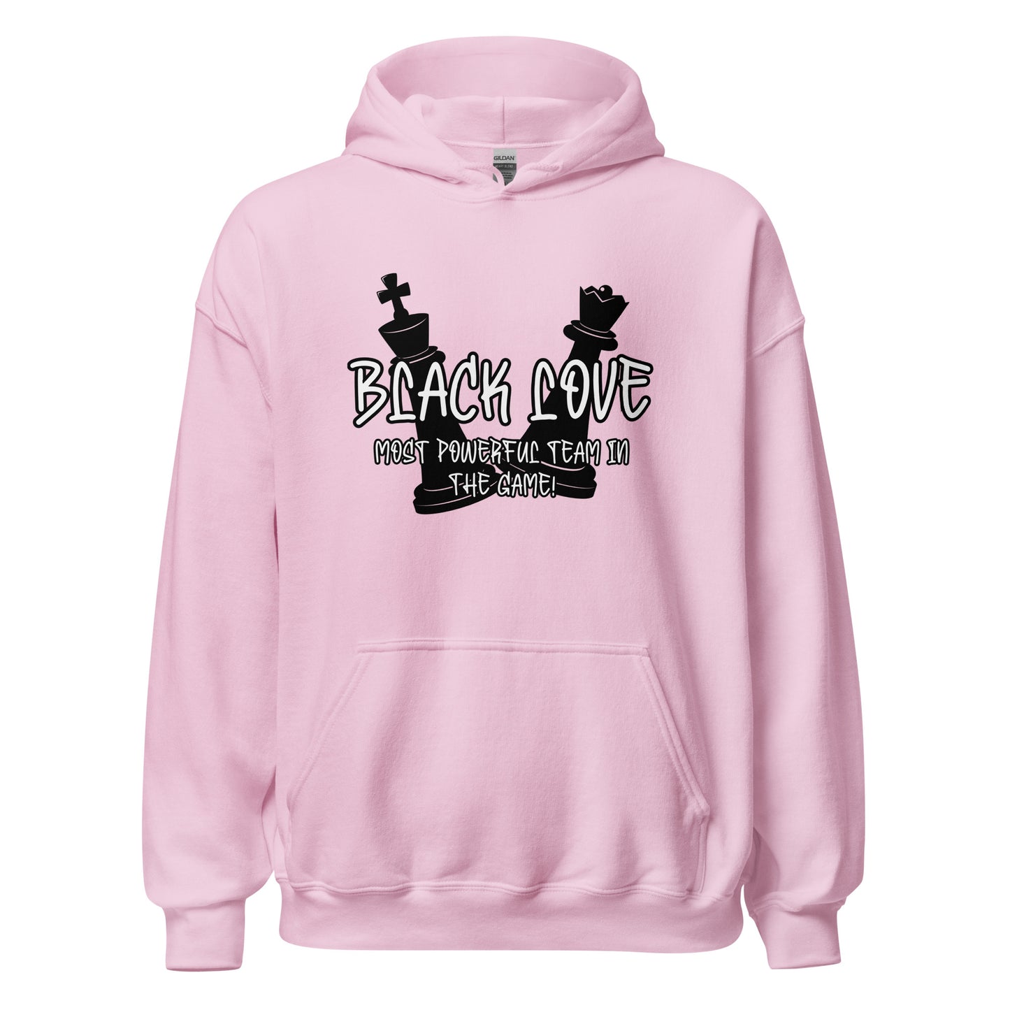 Black Love Chess Piece Unisex Hoodie