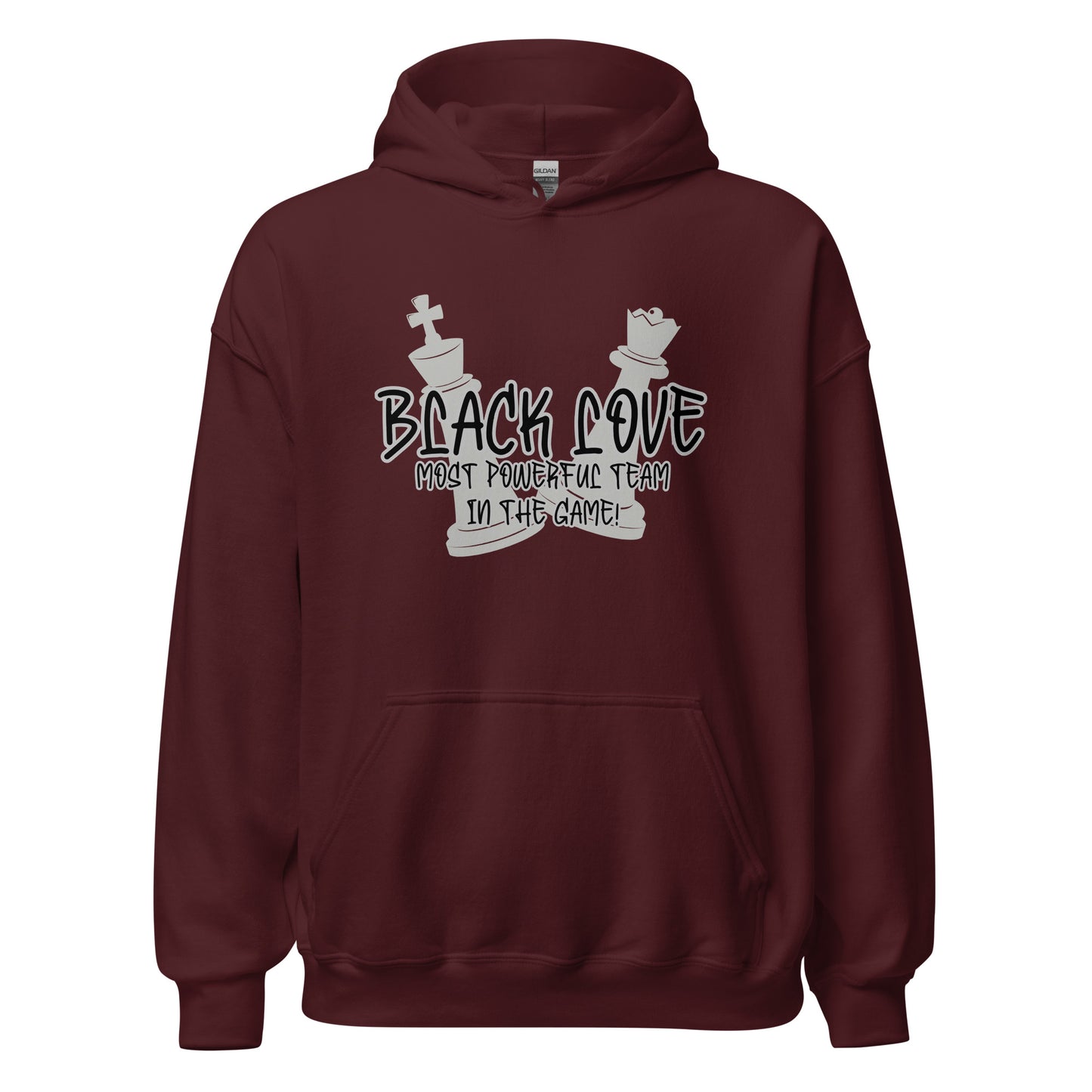 Black love Chess Piece Unisex Hoodie