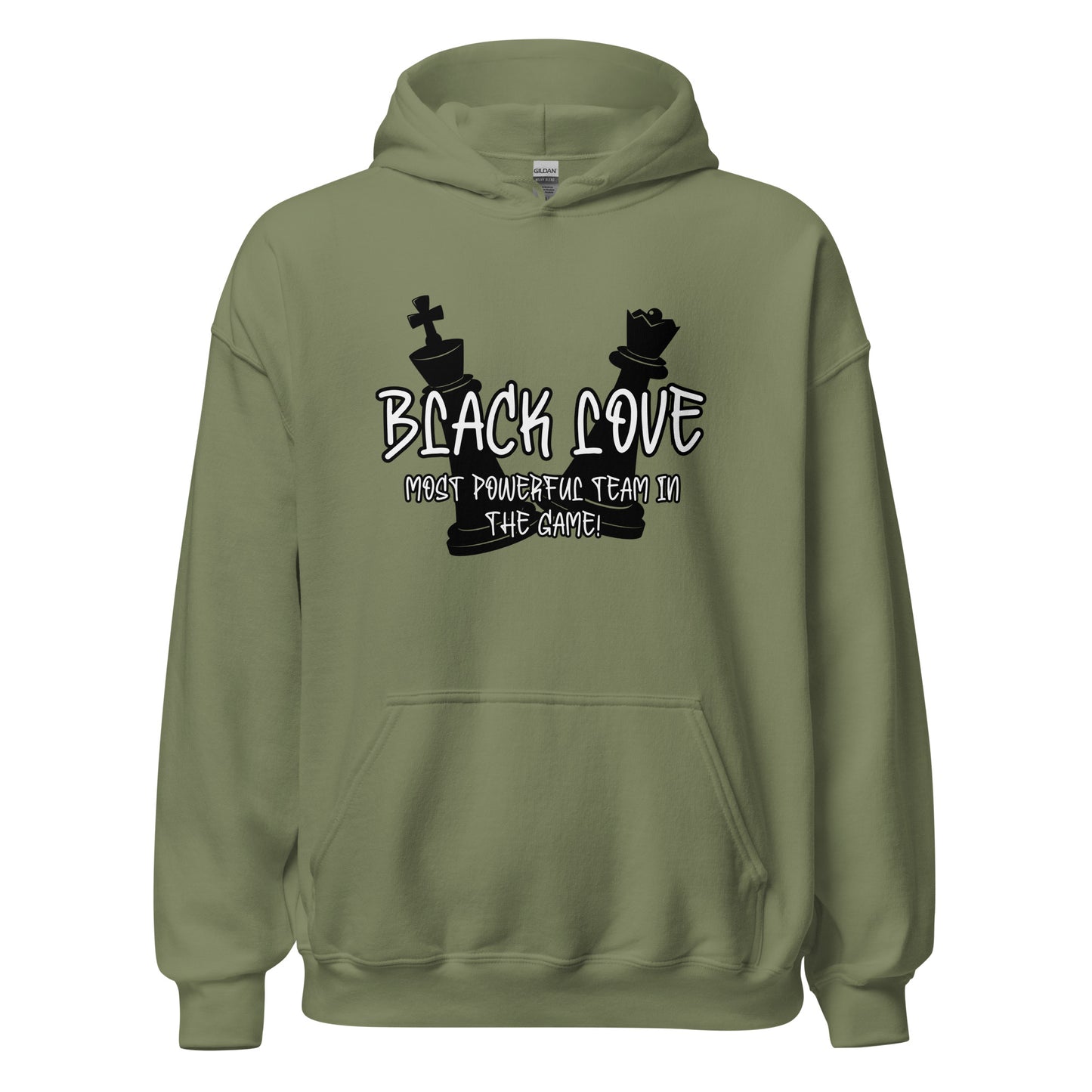 Black Love Chess Piece Unisex Hoodie