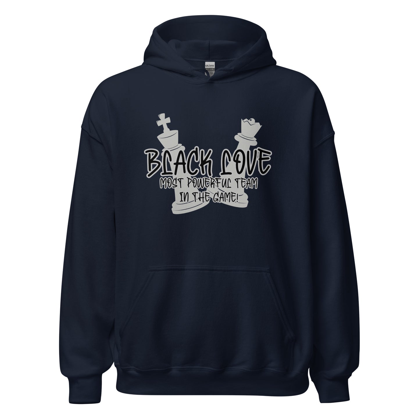 Black love Chess Piece Unisex Hoodie