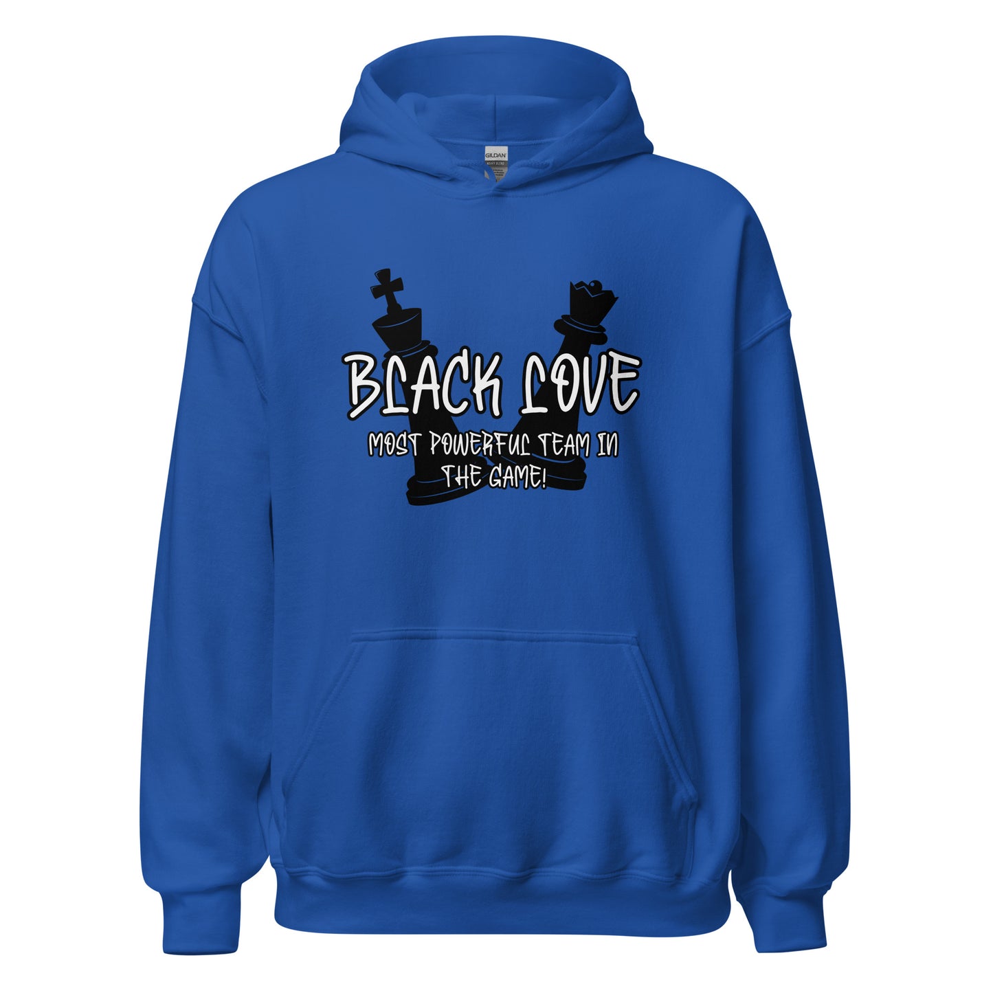 Black Love Chess Piece Unisex Hoodie