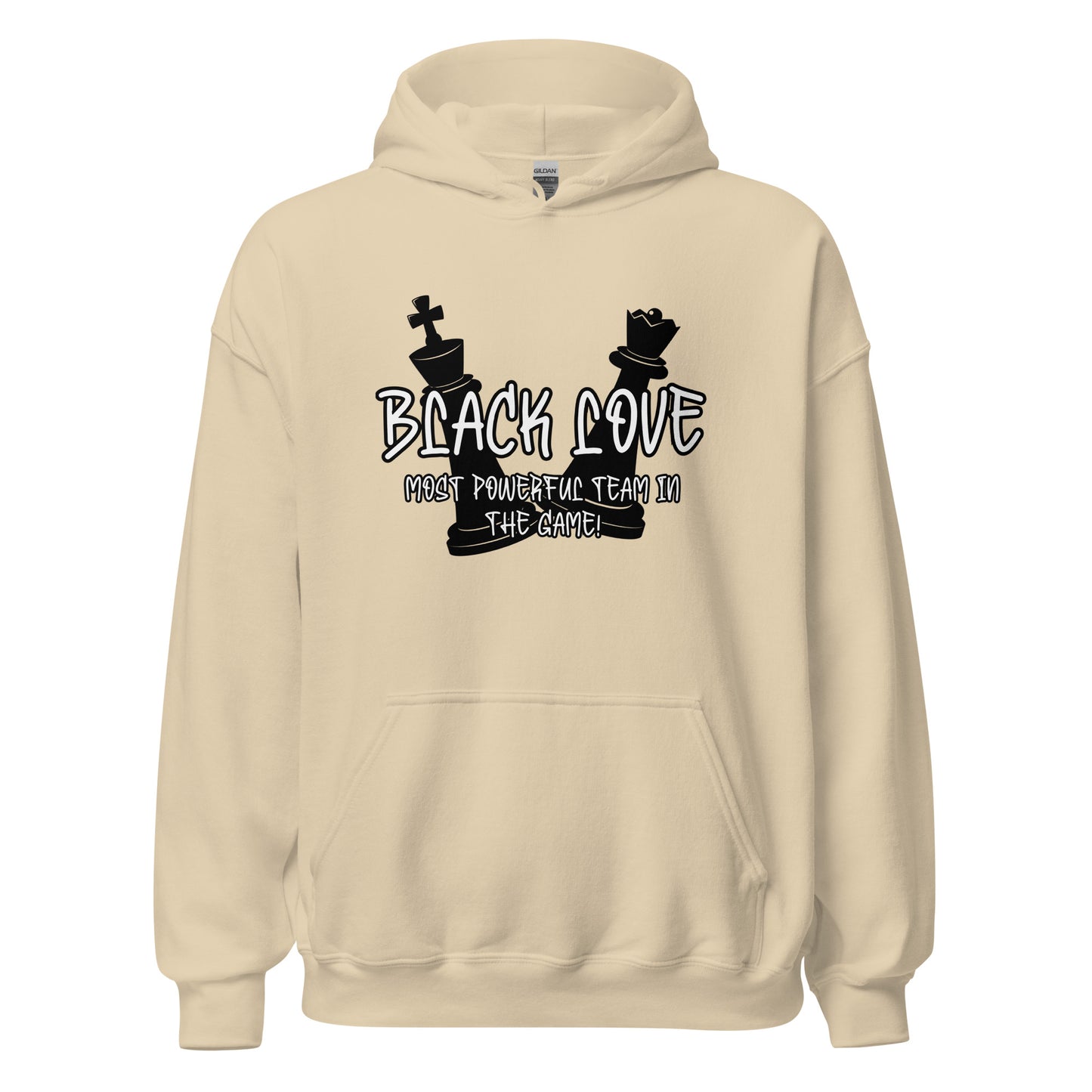 Black Love Chess Piece Unisex Hoodie