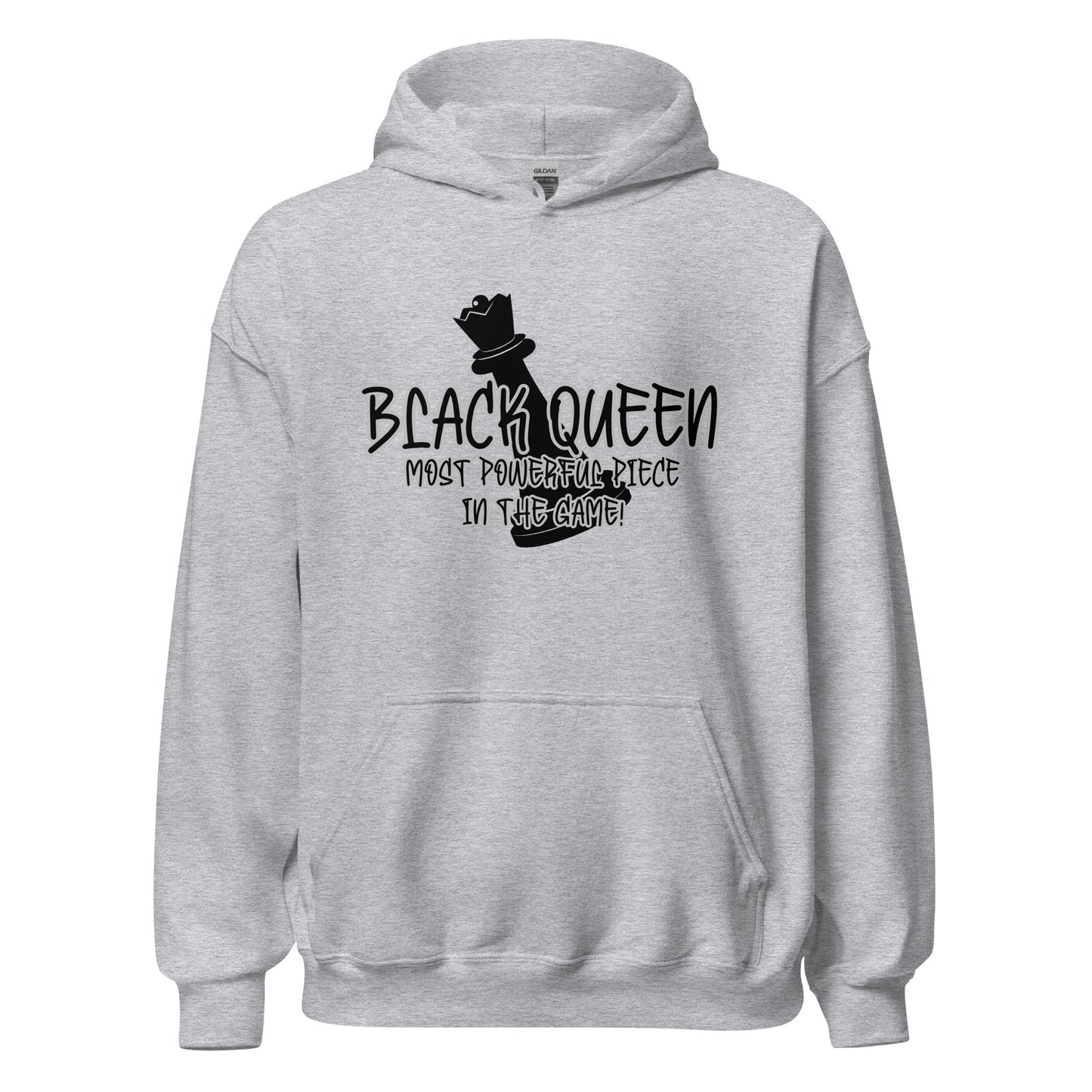 Black Queen Chess Piece Hoodie