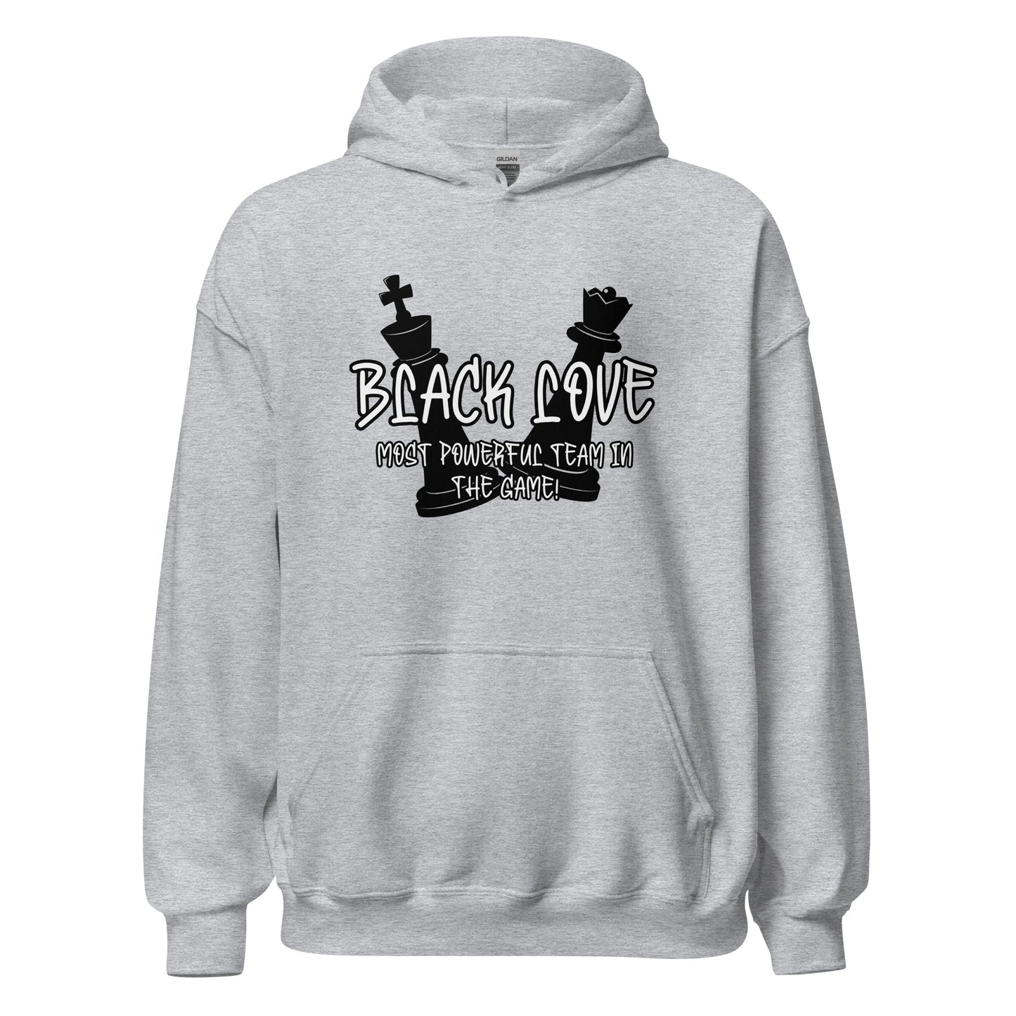 Black Love Chess Piece Unisex Hoodie