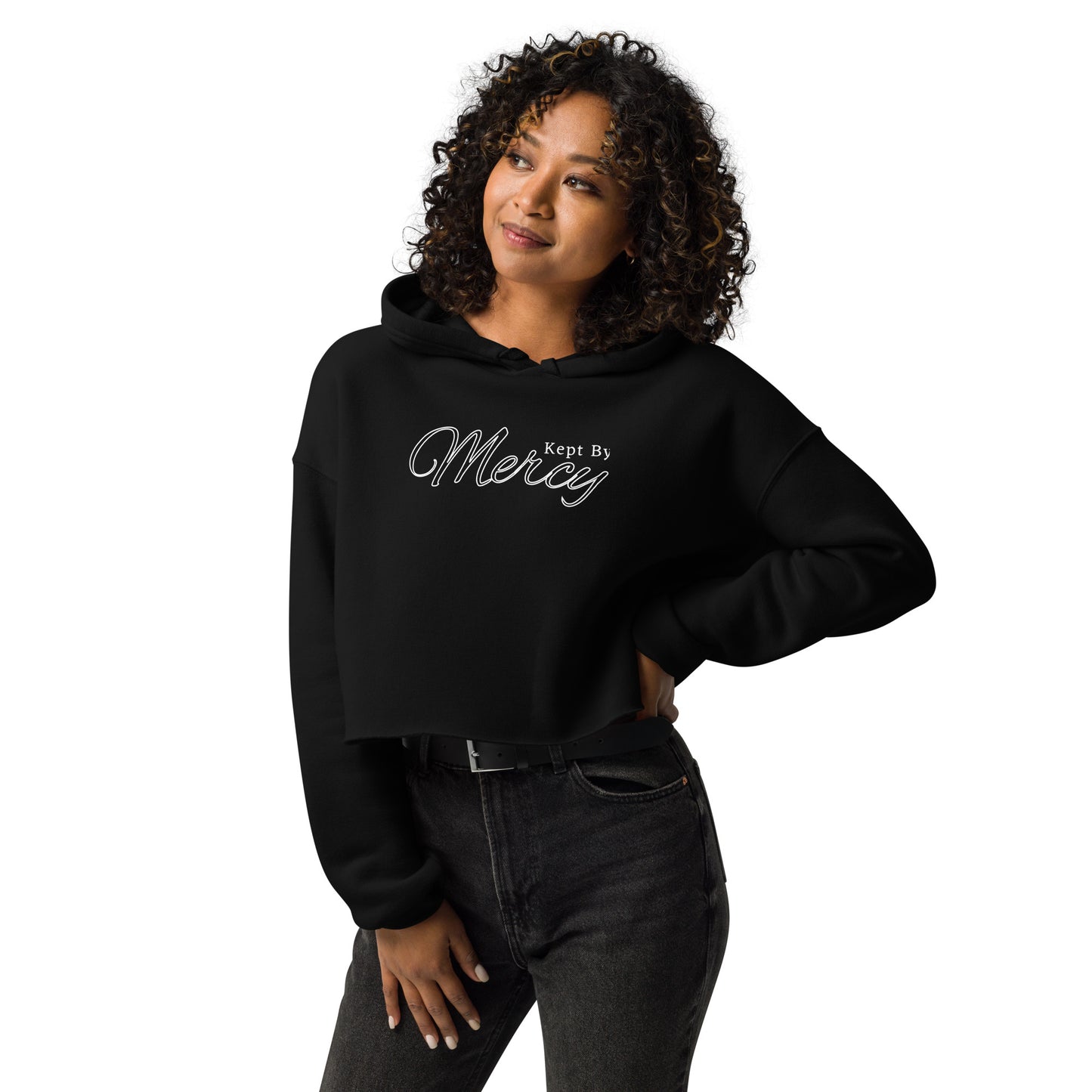 Kept By Mercy Crop Hoodie